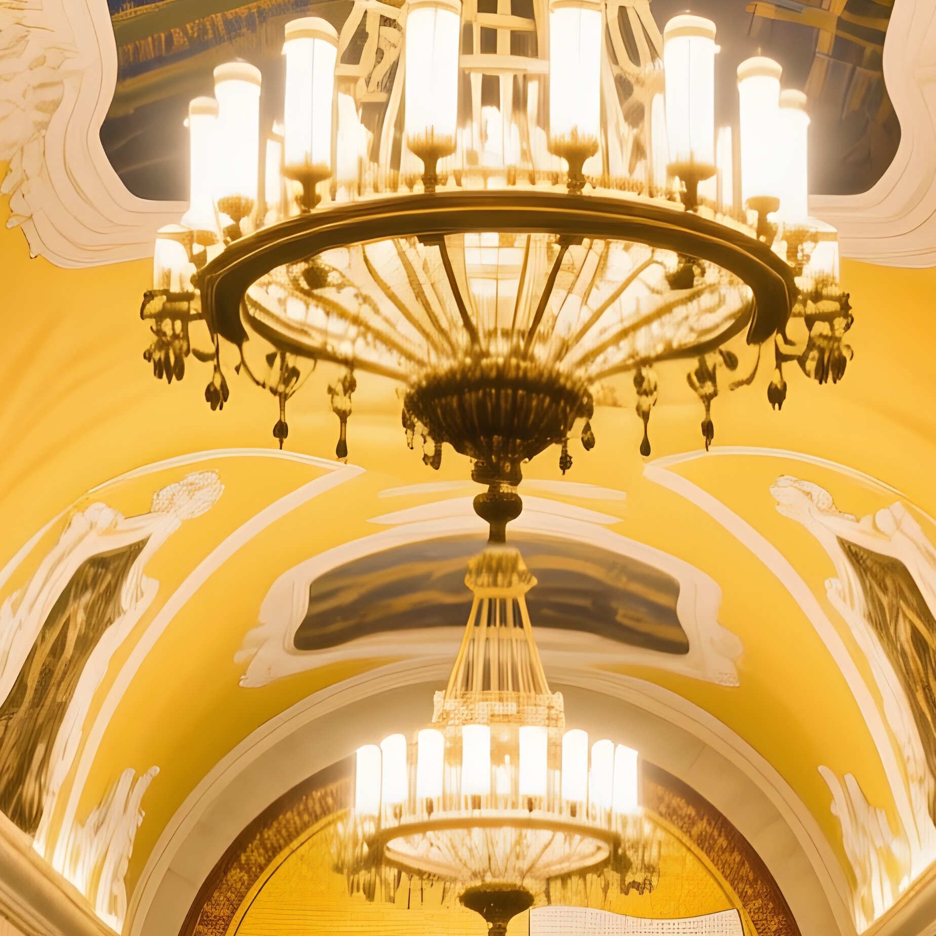 Komsomolskaya Metro Station 1981 Wide Shot - Full Resolution Quality Preview