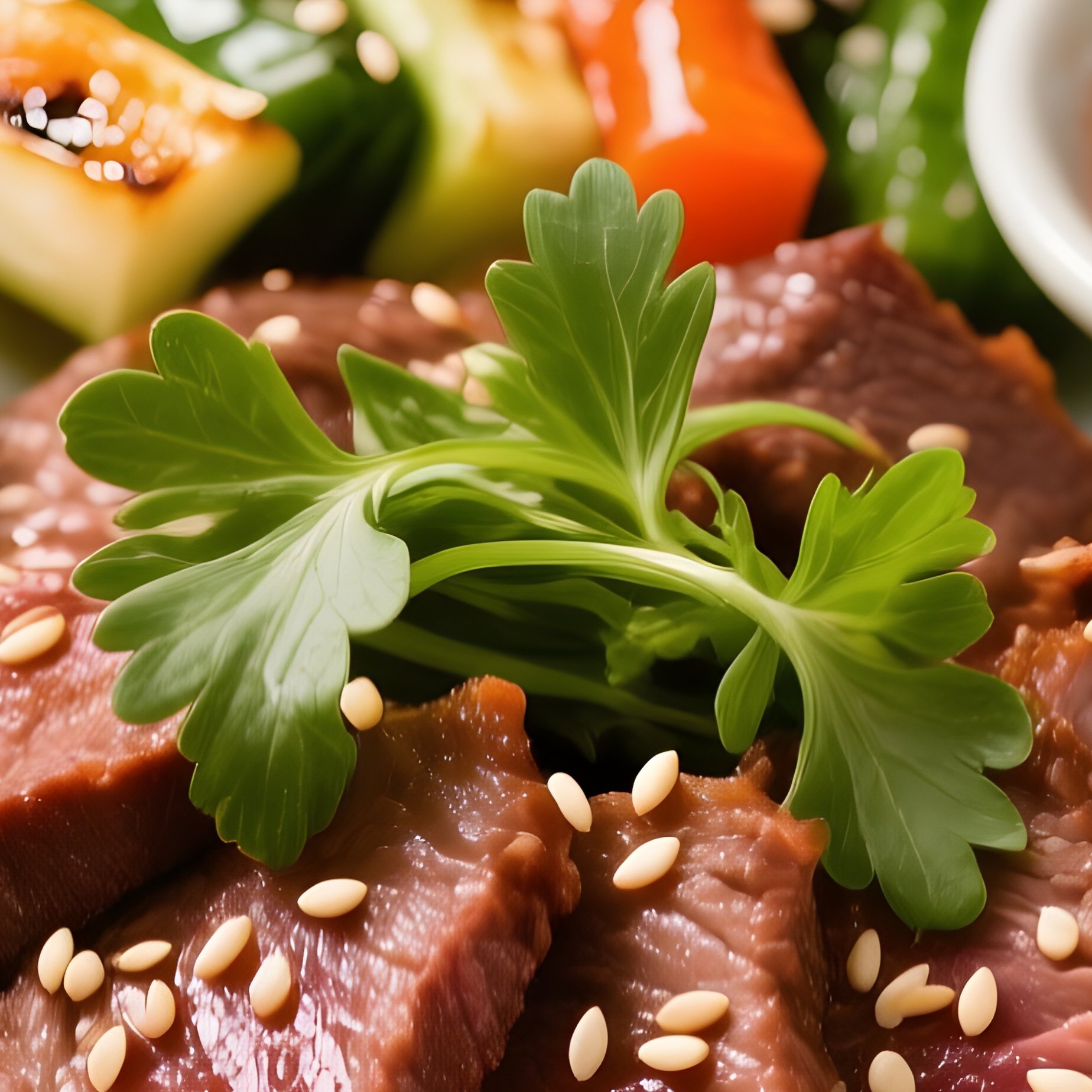 Korean Bbq Gogi Gui Cuisine Plate - Full Resolution Quality Preview