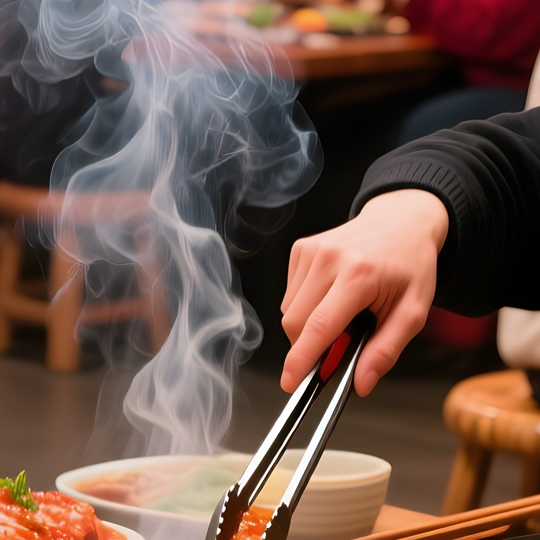 Korean Bbq Gogi Gui Dining Table - Full Resolution Quality Preview