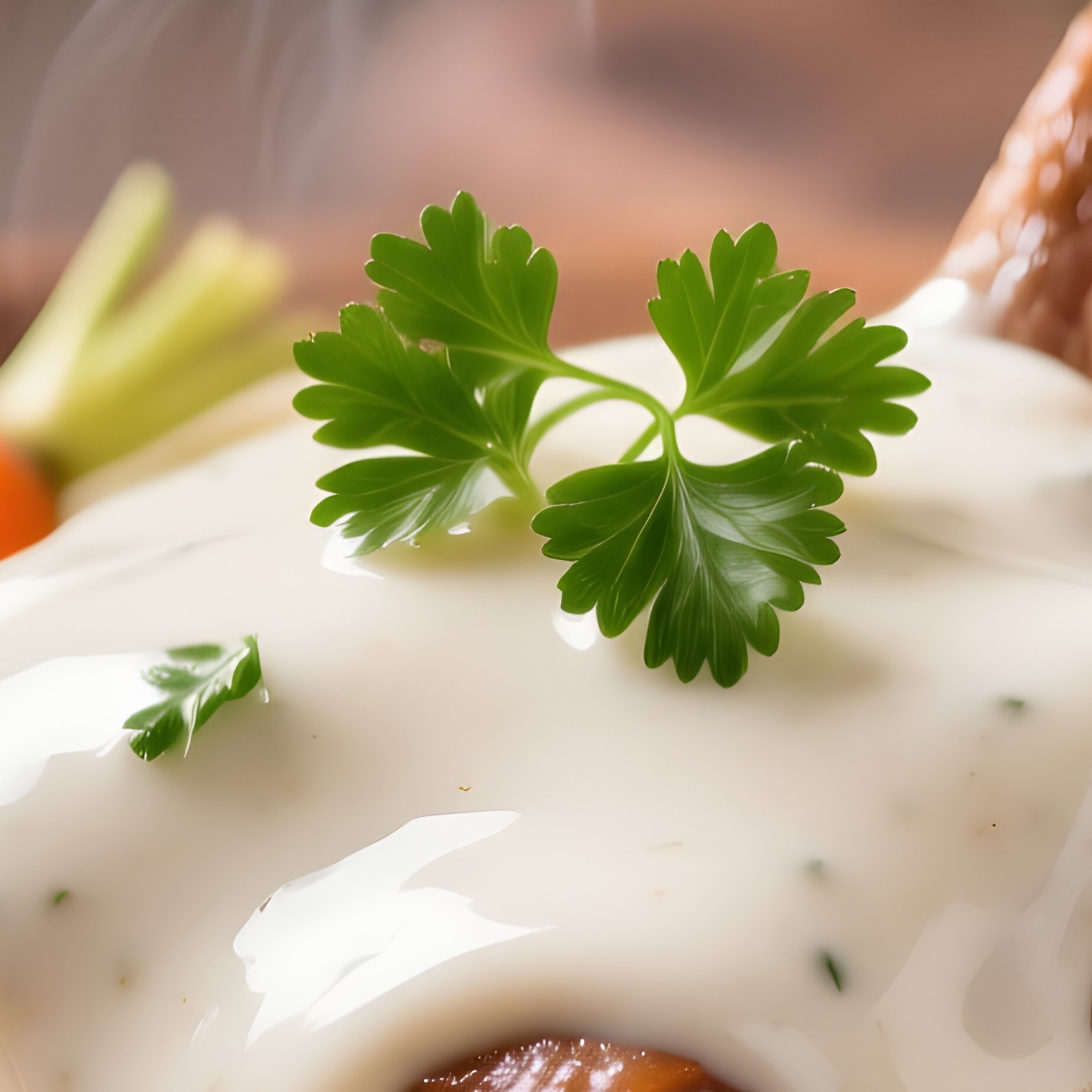 Królik W Śmietanie Rabbit In White Cream Sauce With Carrots - Full Resolution Quality Preview