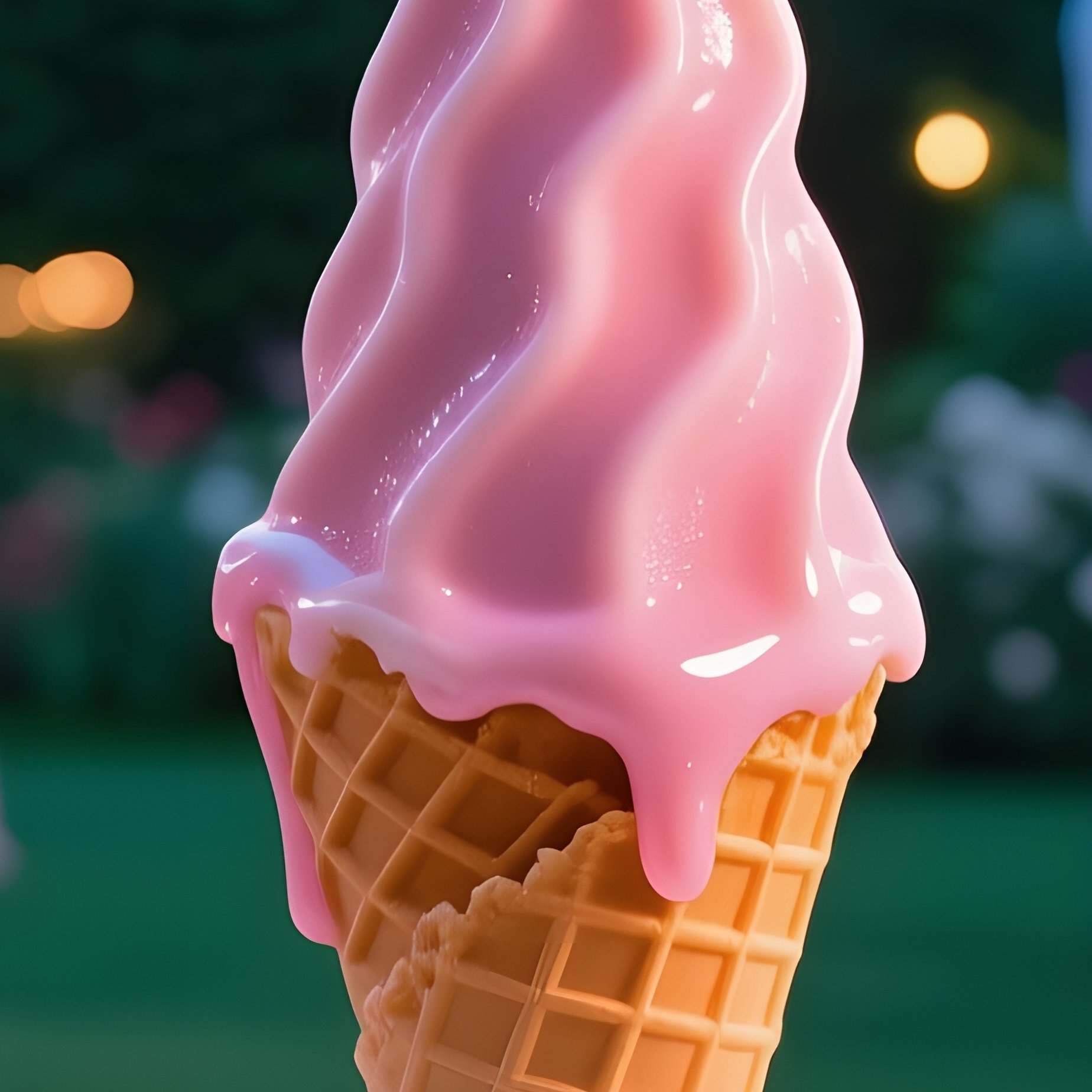 Kulfi Cone On Ice At Garden Party - Full Resolution Quality Preview