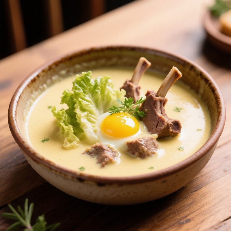 Lamb Fricasse With Avgolemono Sauce