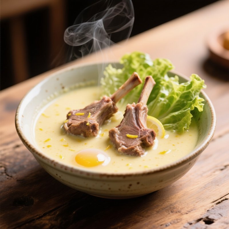 Lamb Fricasse With Avgolemono Sauce