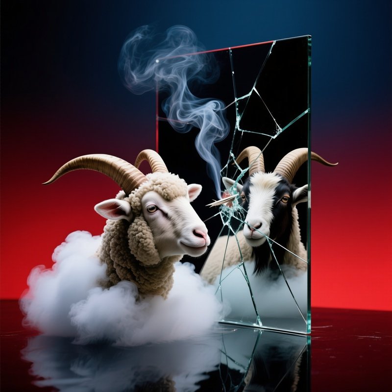 Lamb Goat Abstract Concept