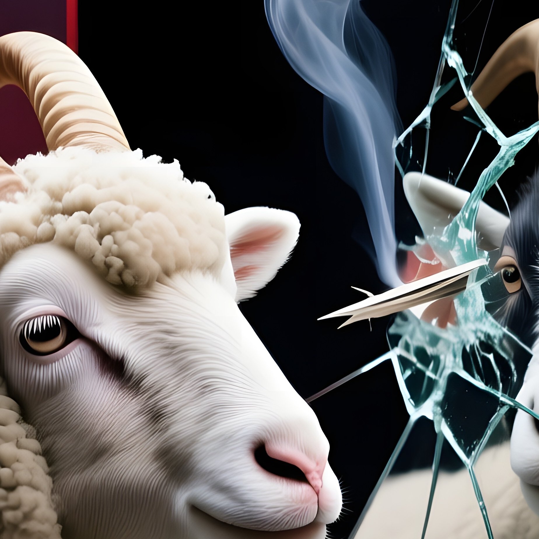 Lamb Goat Abstract Concept - Full Resolution Quality Preview