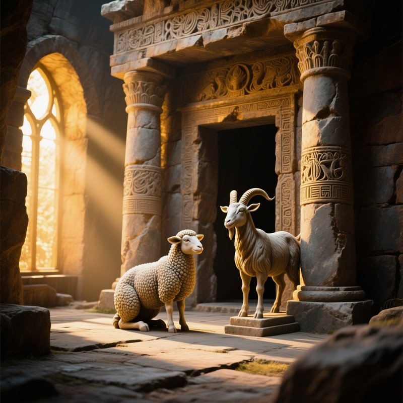 Lamb Goat Symbolic Temple
