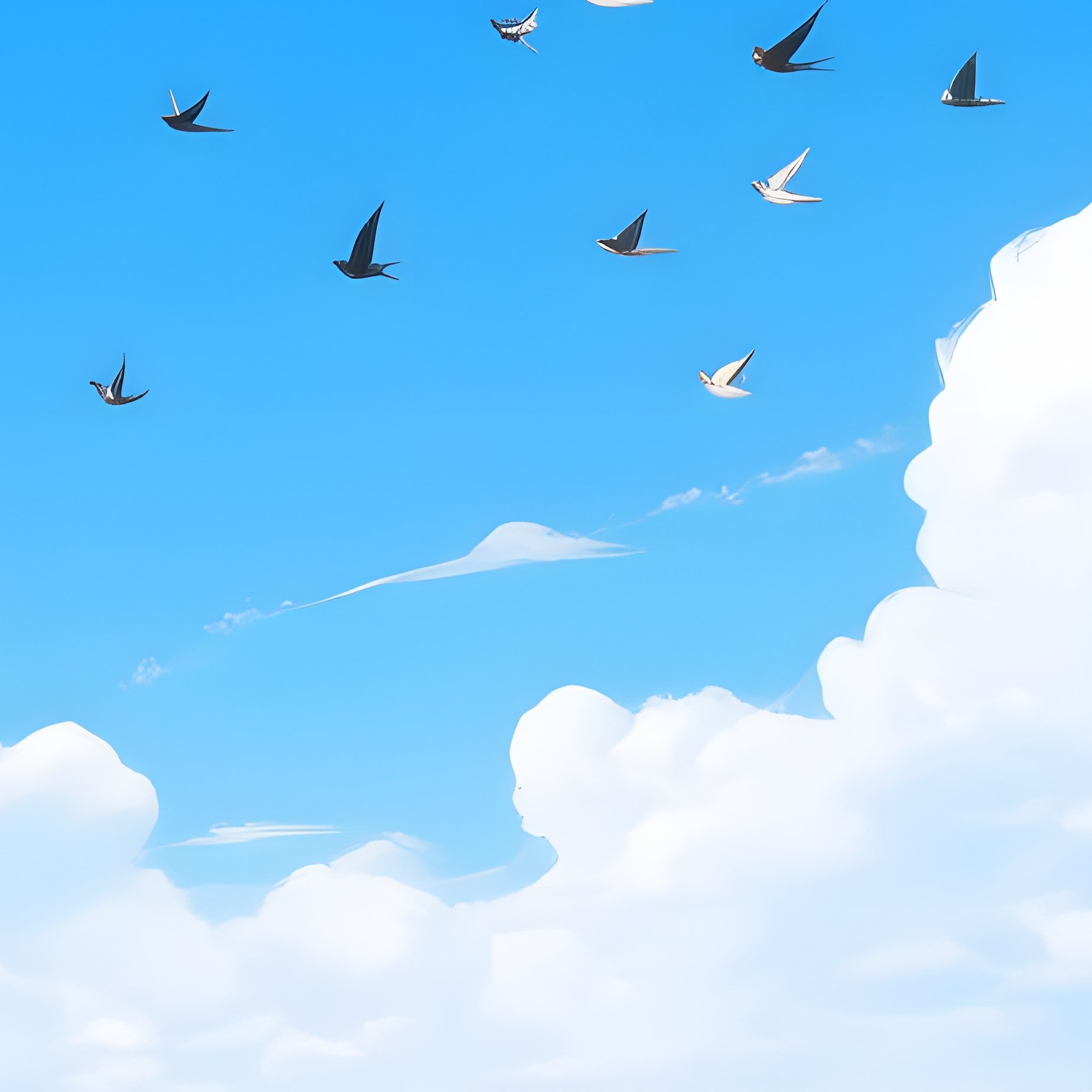 Landscape Featuring A Serene Sky And Field Landscape Nature - Full Resolution Quality Preview