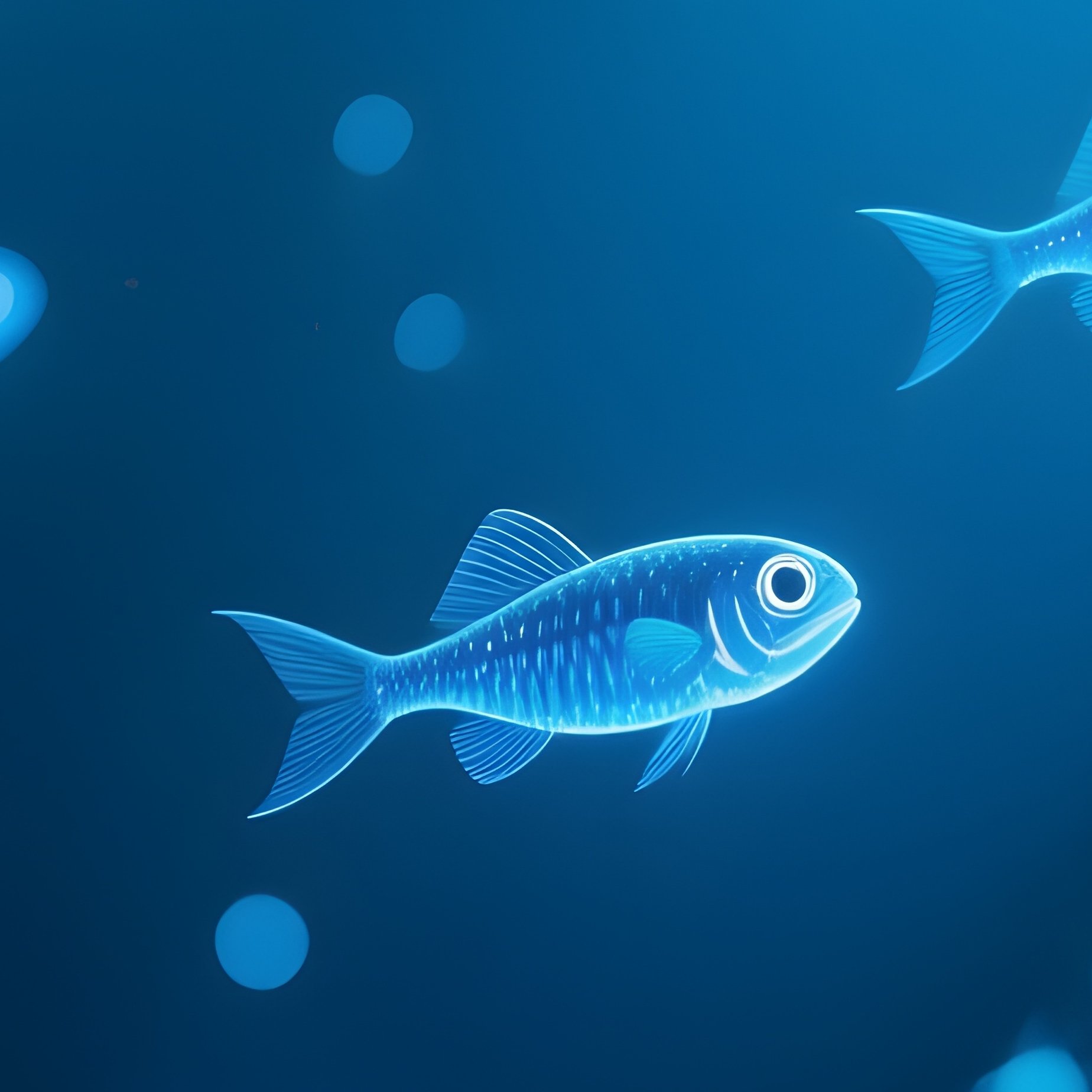 Lanternfish – Tiny Star Like Points Of Blue Light Flickering In The Abyss. - Full Resolution Quality Preview