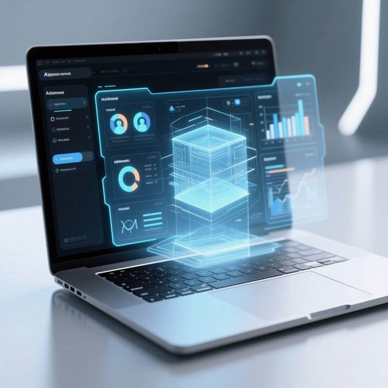 Laptop Holographic Interface Projection