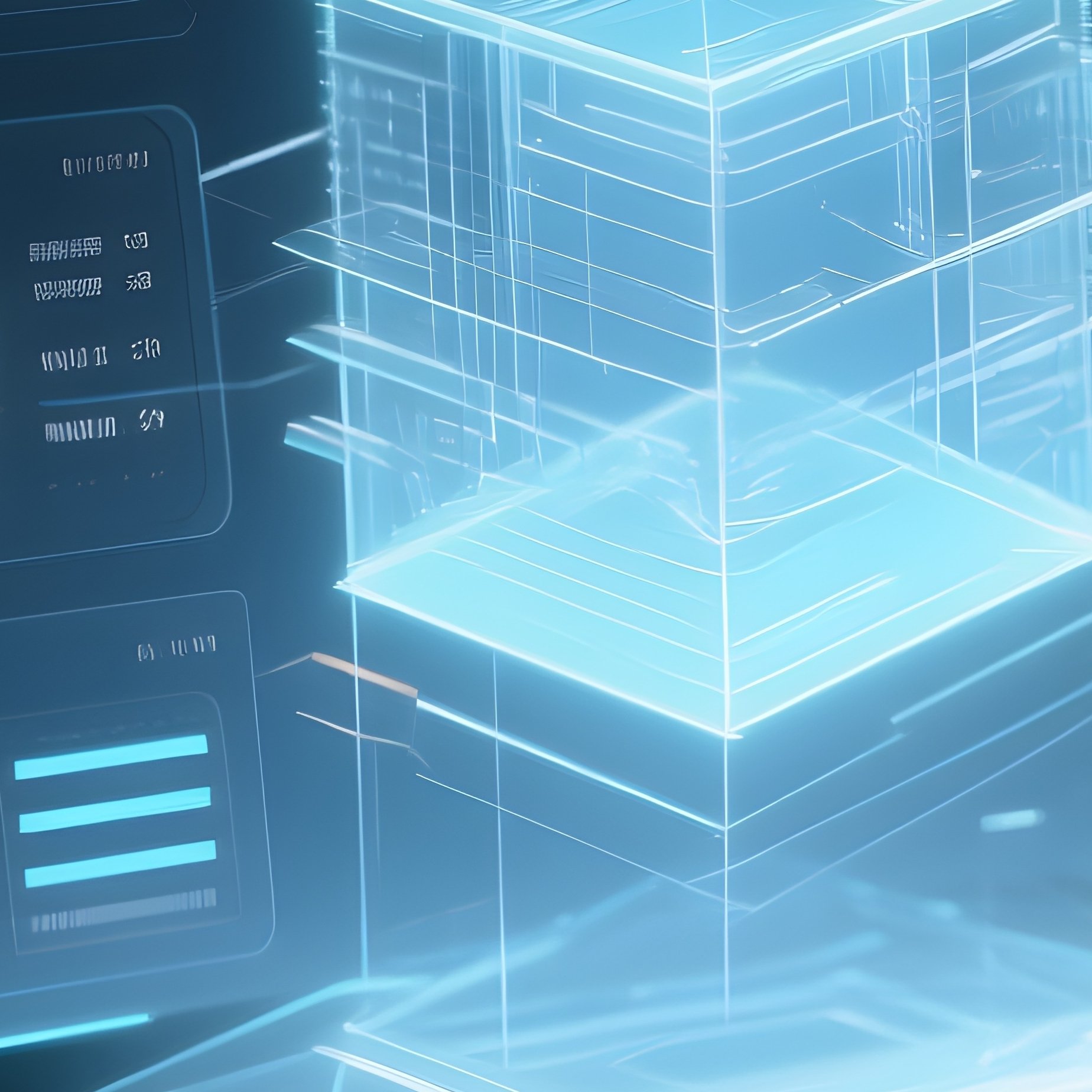 Laptop Holographic Interface Projection - Full Resolution Quality Preview