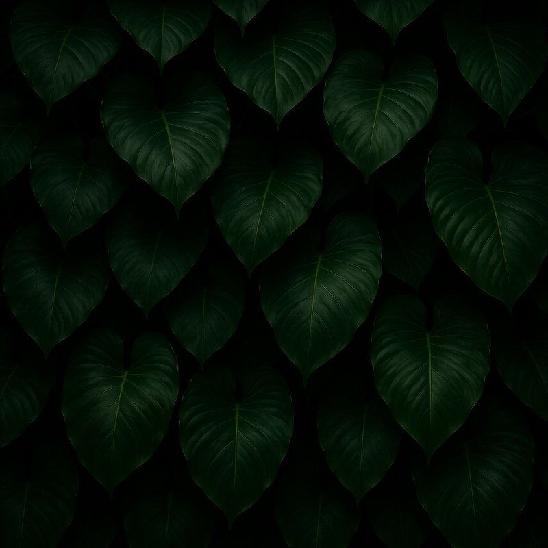 Large Green Leaves Tropical Nature