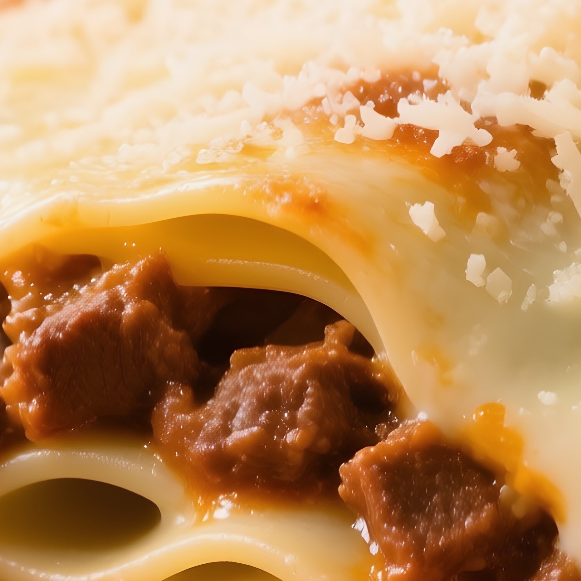 Lasagne Al Ragu With Fresh Egg Pasta Sheets - Full Resolution Quality Preview