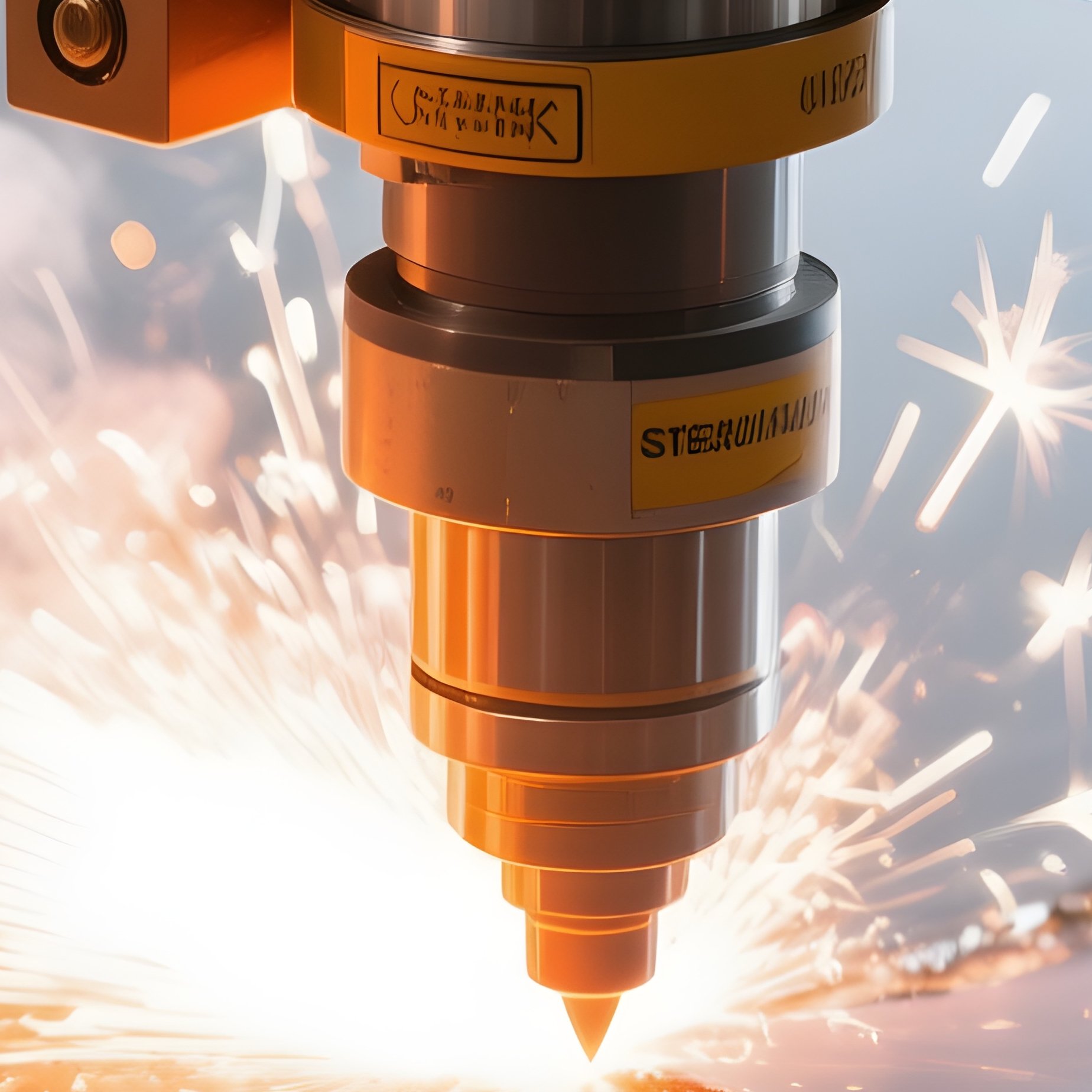 Laser Cutting Cnc Steel Spark Shower - Full Resolution Quality Preview