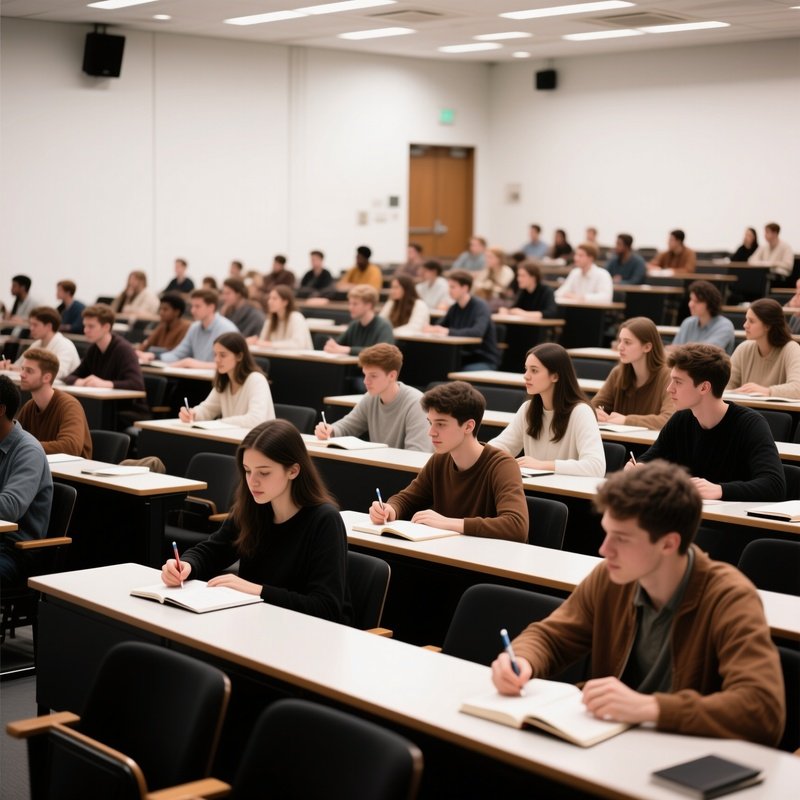 Lecture Hall Full Of Students