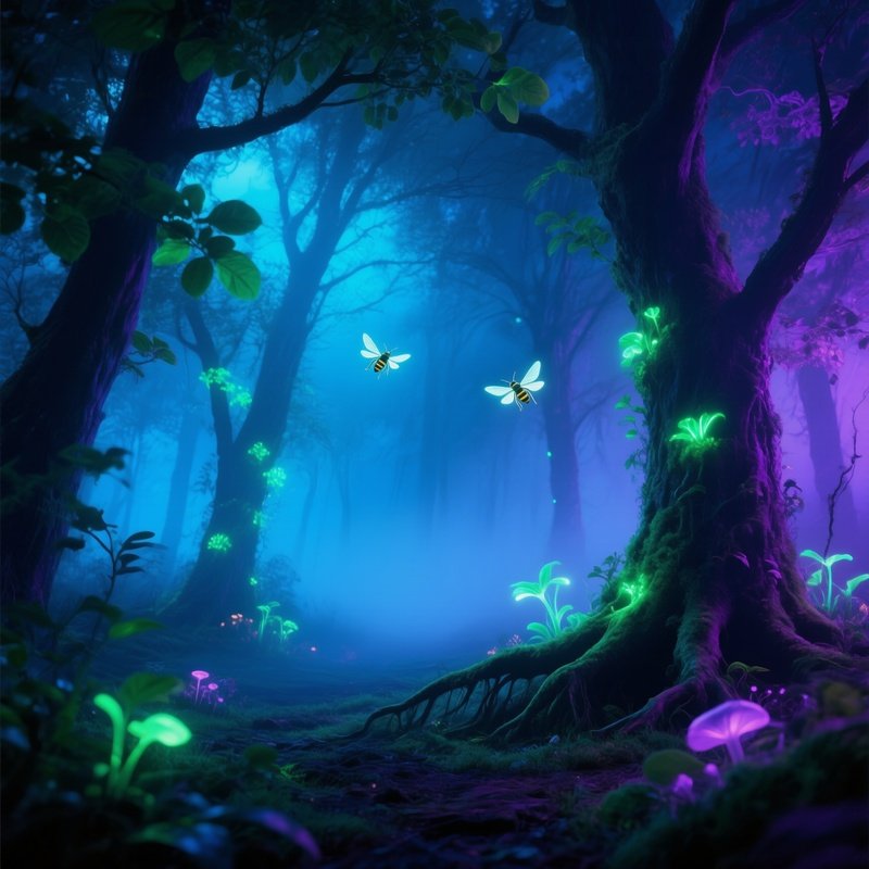 Light Emission Glow Instead Of Text 3