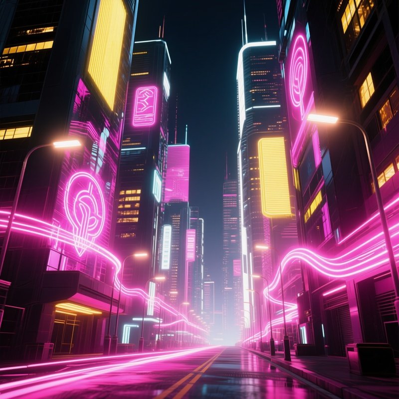 Light Emission Glow Instead Of Text 4