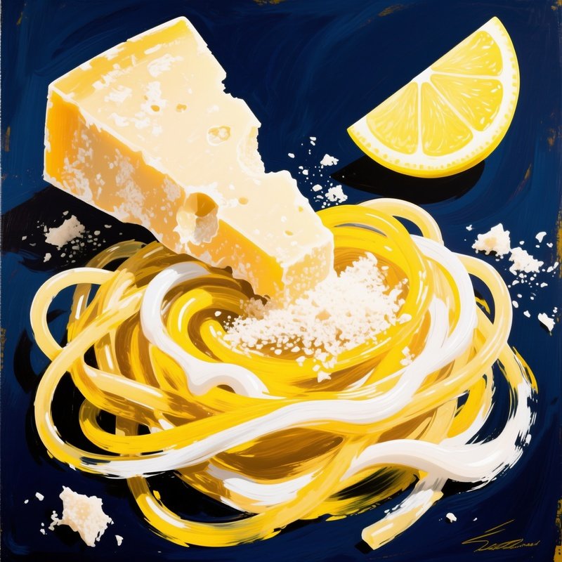 Linguine Al Limone As Abstract Art