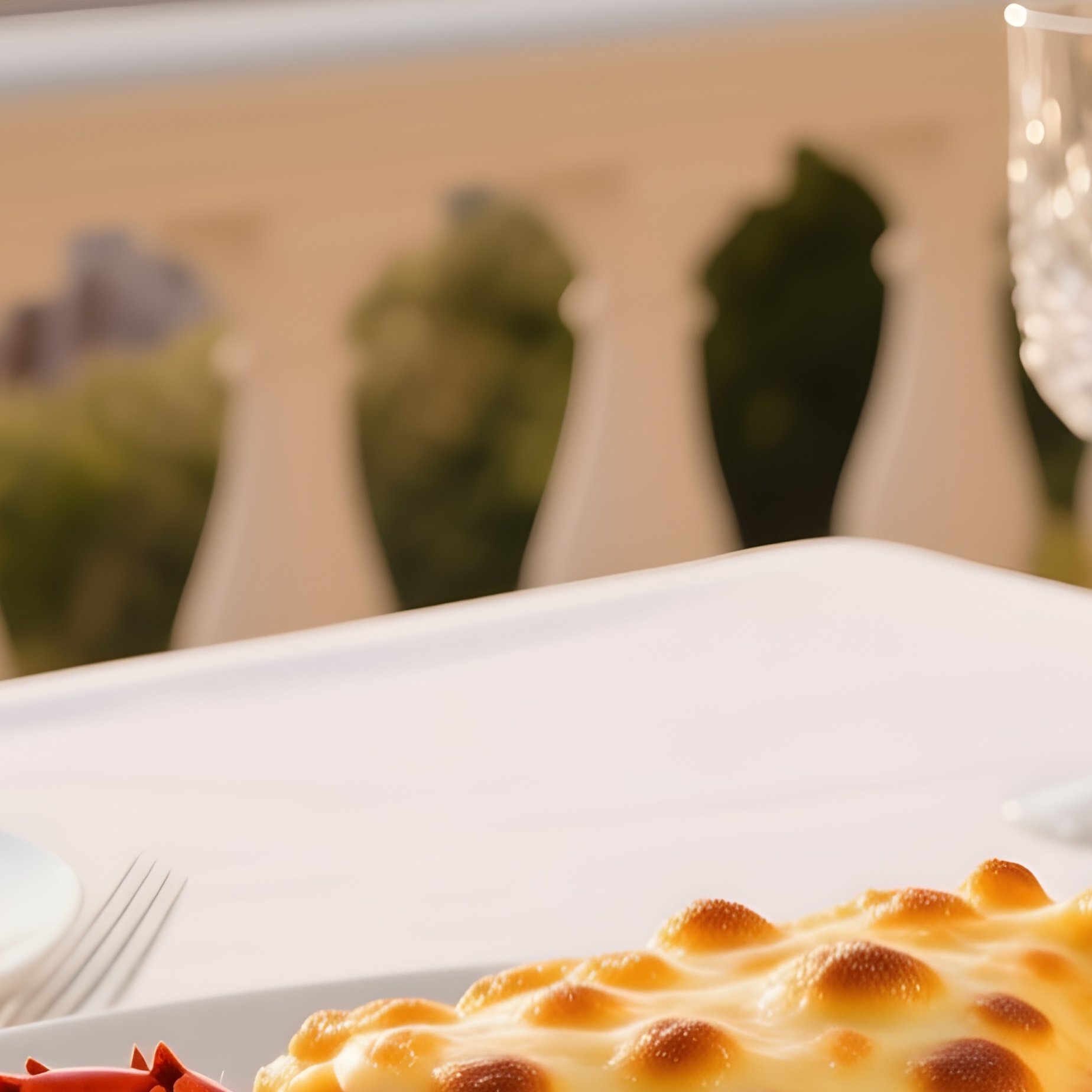 Lobster Thermidor Platter High End Beach Restaurant - Full Resolution Quality Preview