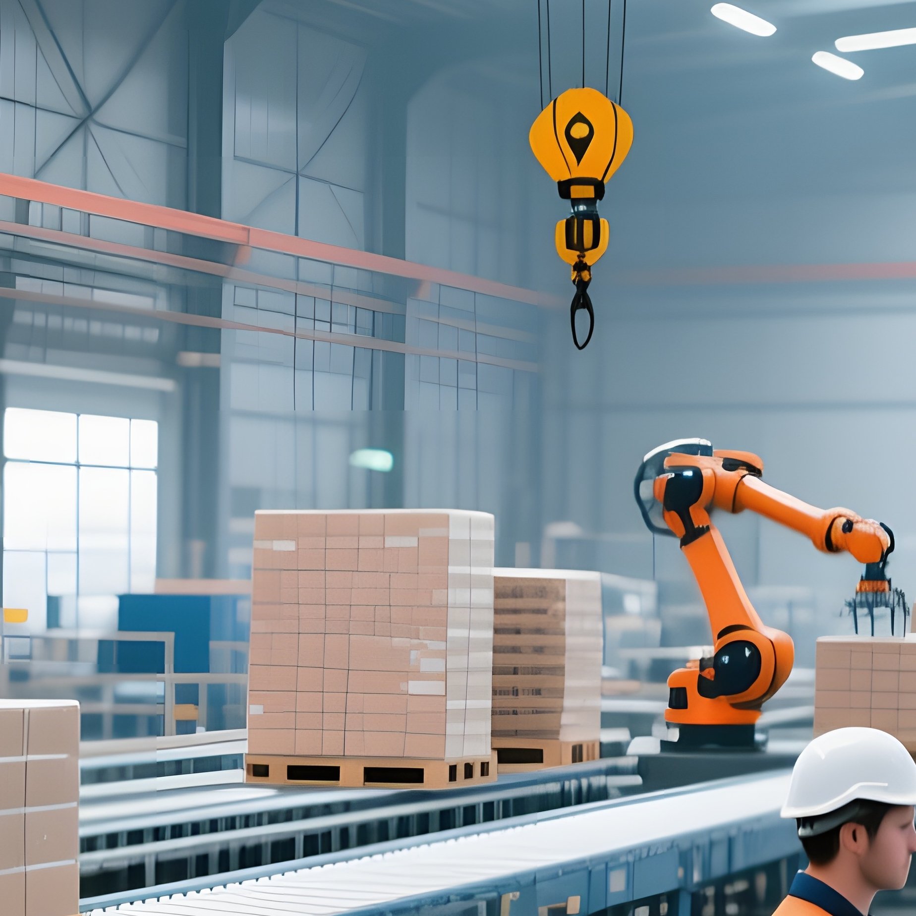 Logistics Warehouse Industrial Operation - Full Resolution Quality Preview