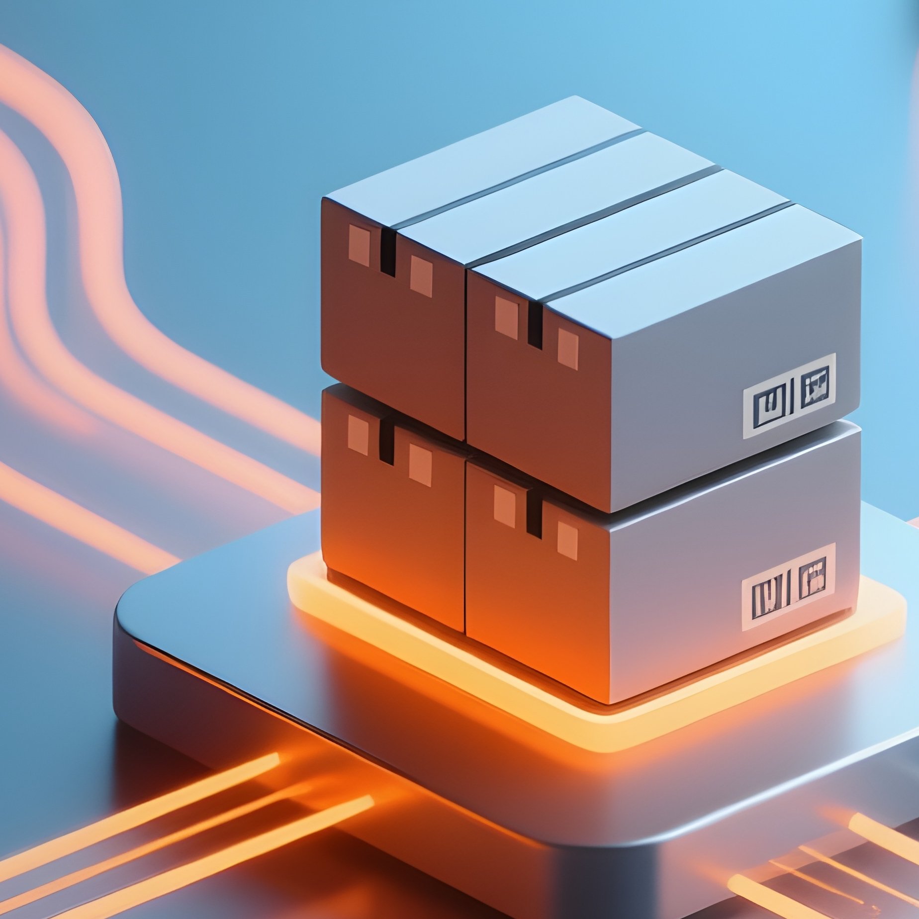 Logistics Warehousing As Abstract Concept - Full Resolution Quality Preview