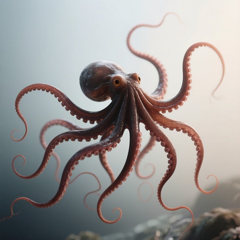 Long Arm Octopus – Extremely Long Drifting Arms Like Fine Threads.