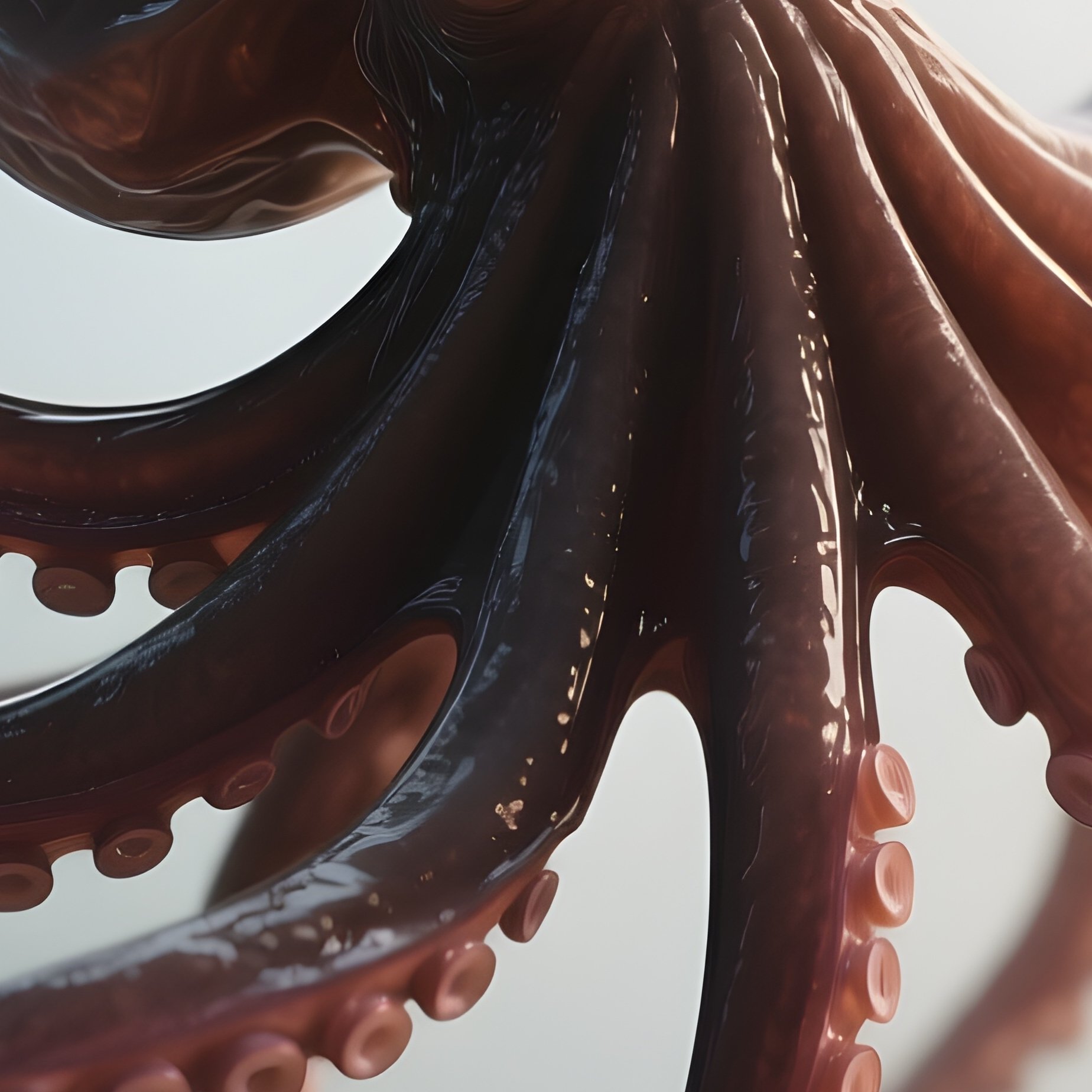 Long Arm Octopus – Extremely Long Drifting Arms Like Fine Threads. - Full Resolution Quality Preview