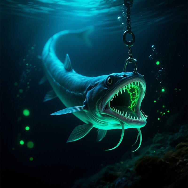 Loosejaw Eelpout Floating Hinged Jaws Like Suspended Trap