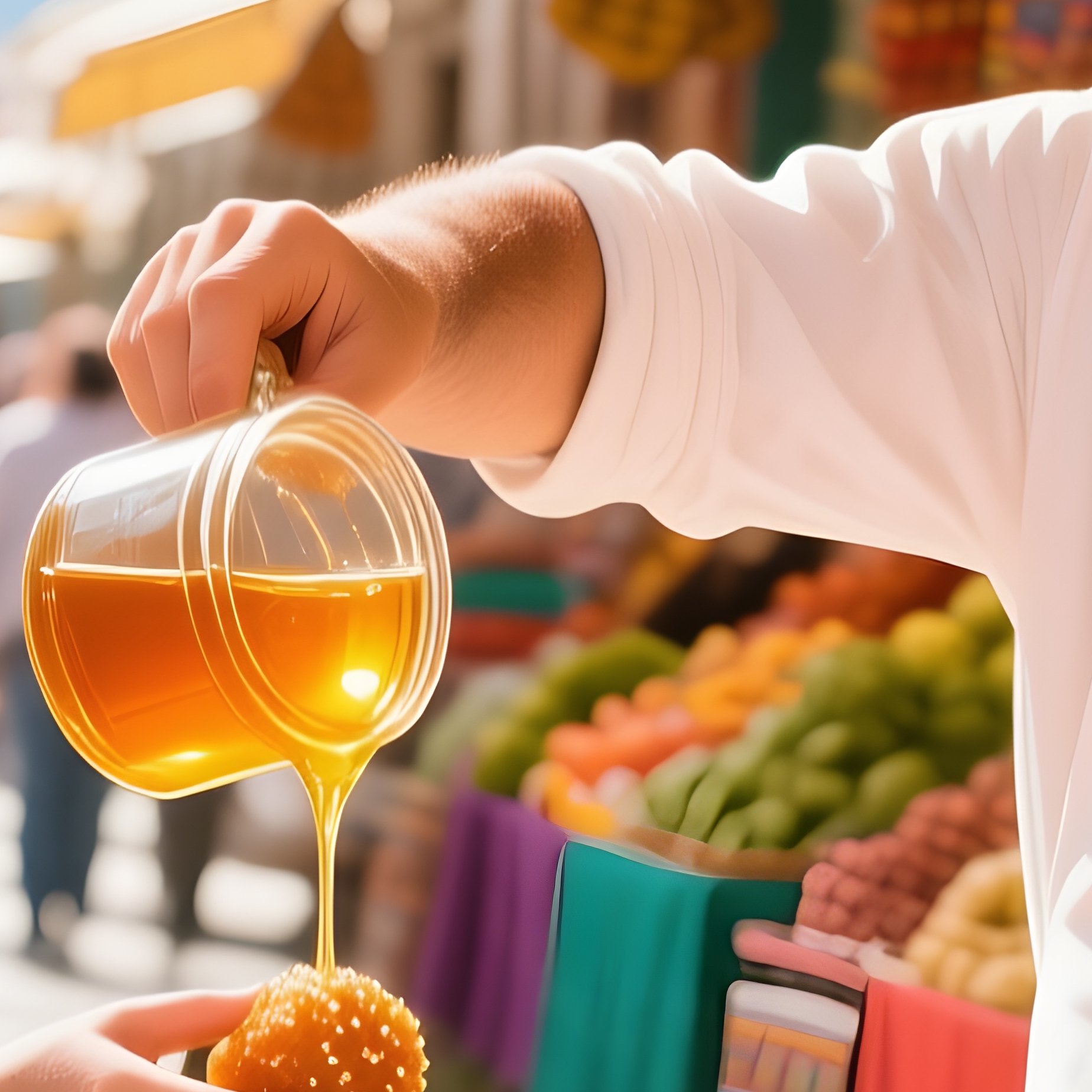 Loukoumades As A Cultural Symbol In A Greek Market - Full Resolution Quality Preview