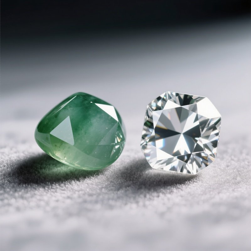Luster Comparison Jade Vs Cubic Zirconia