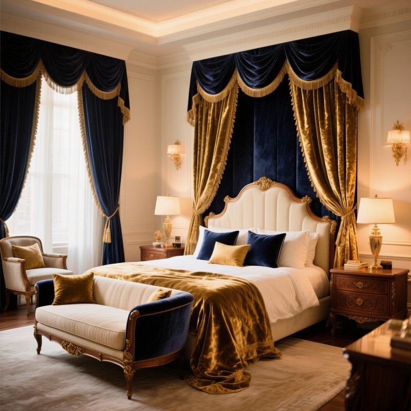 Luxury Bedroom Soft Fabrics Custom Furniture