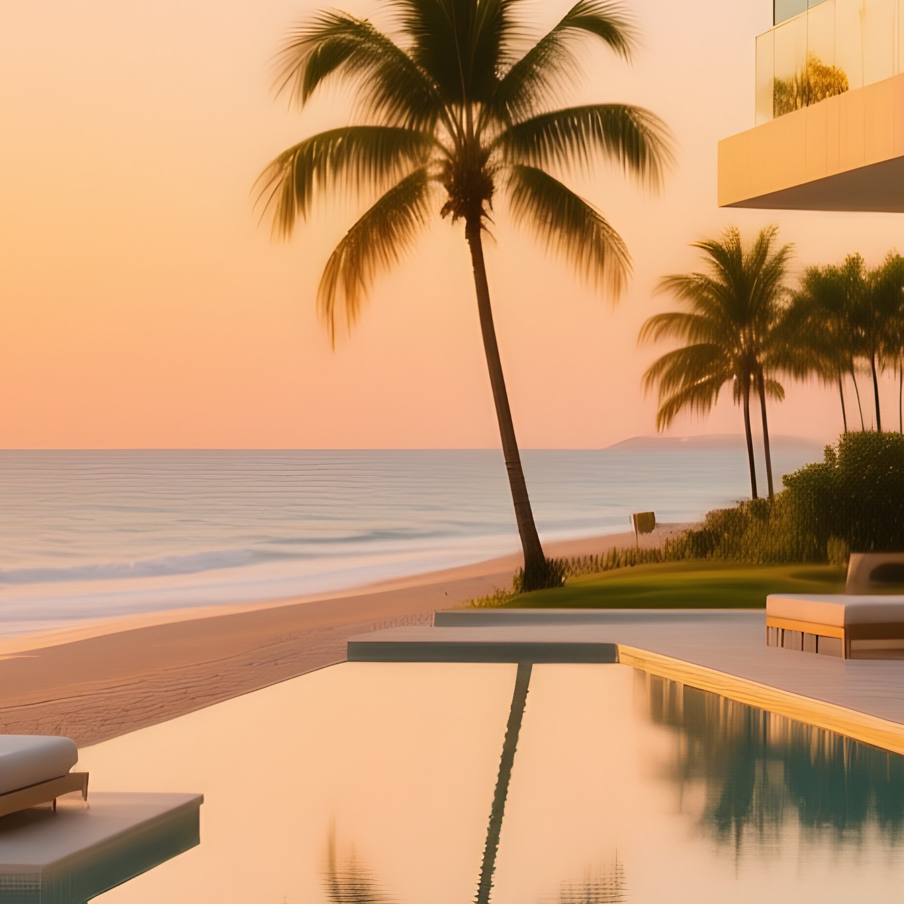 Luxury Lifestyle Sunset Beach Resort - Full Resolution Quality Preview