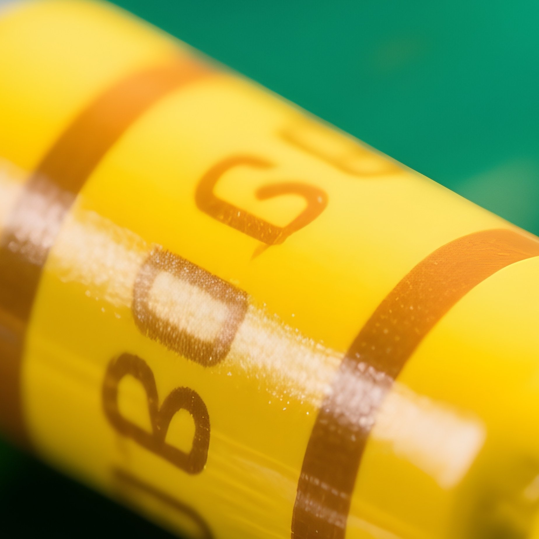 Macro Tantalum Capacitor Yellow On Circuit Board - Full Resolution Quality Preview