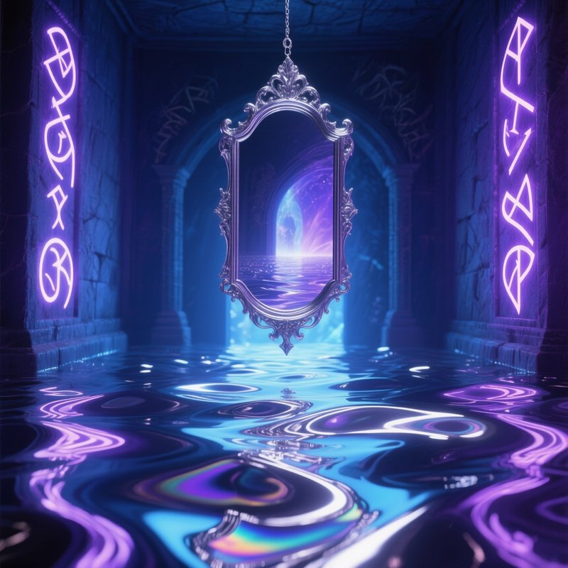Magic Mirror Liquid Silver Portal