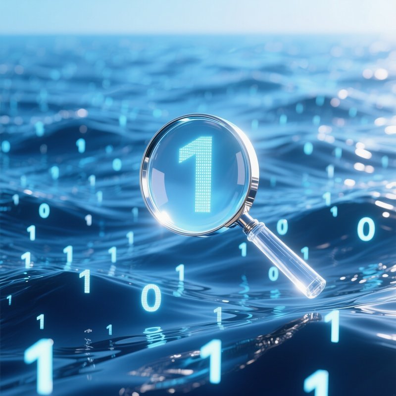 Magnifying Glass Over Binary Sea