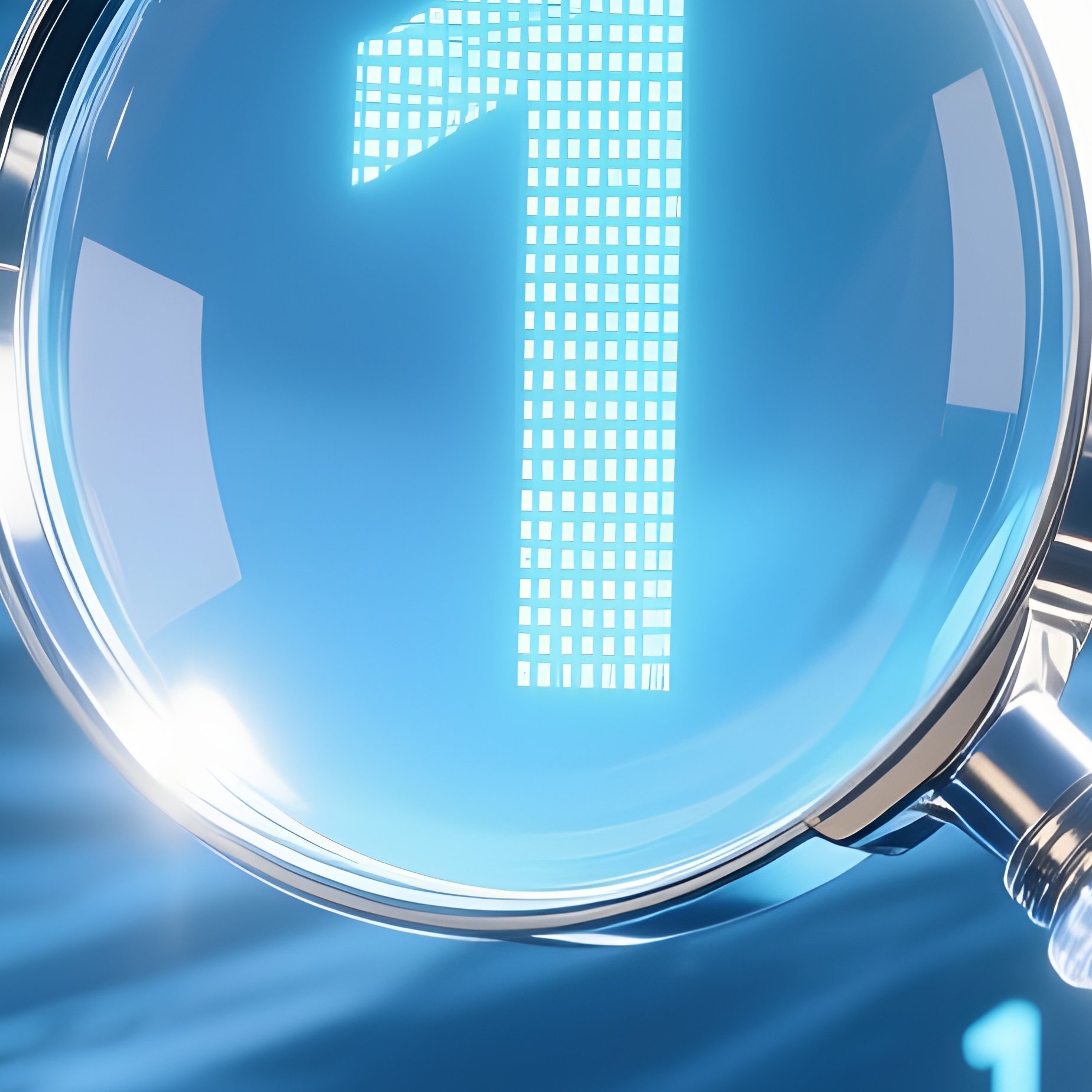 Magnifying Glass Over Binary Sea - Full Resolution Quality Preview