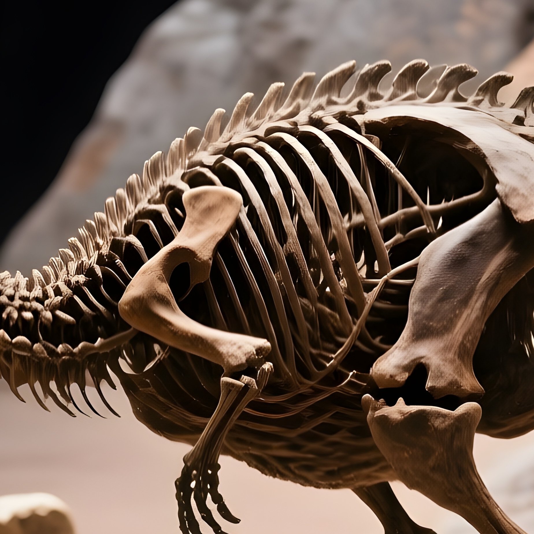 Maiasaura Dinosaurs Fossil - Full Resolution Quality Preview