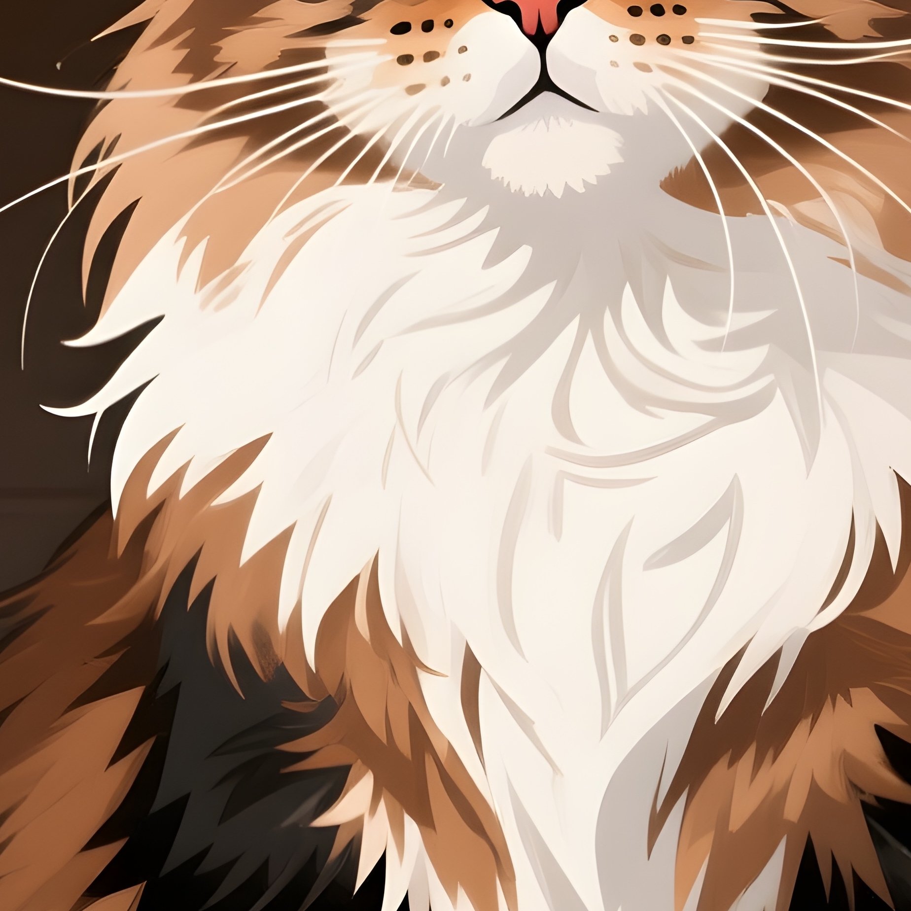 Maine Coon Cat Sitting In Too Small Container Digital Art - Full Resolution Quality Preview