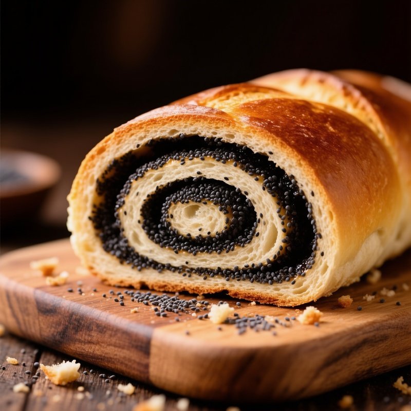 Makowiec Poppy Seed Roll Sliced Spiral