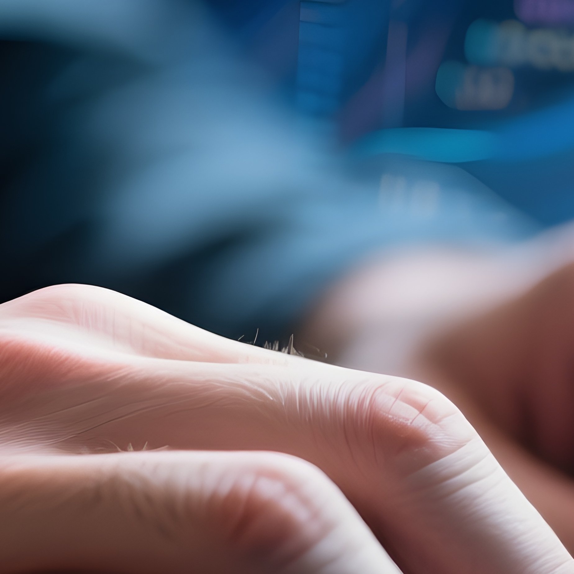 Man Typing Code Photorealistic Abstract - Full Resolution Quality Preview