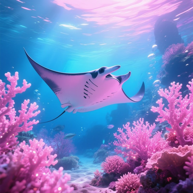 Manta Ray Underwater Science Fiction