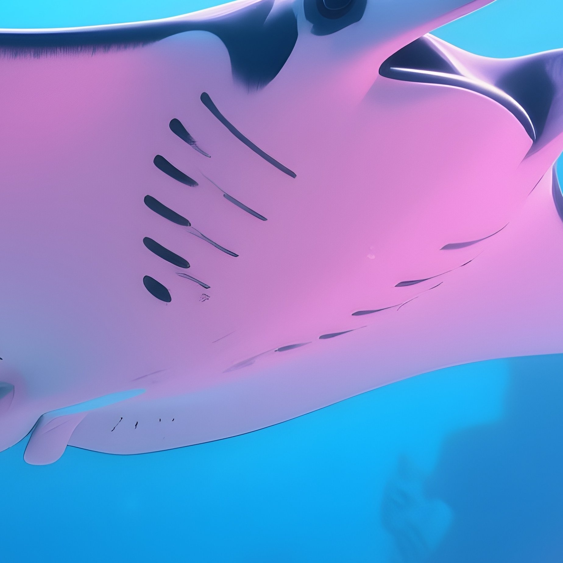 Manta Ray Underwater Science Fiction - Full Resolution Quality Preview