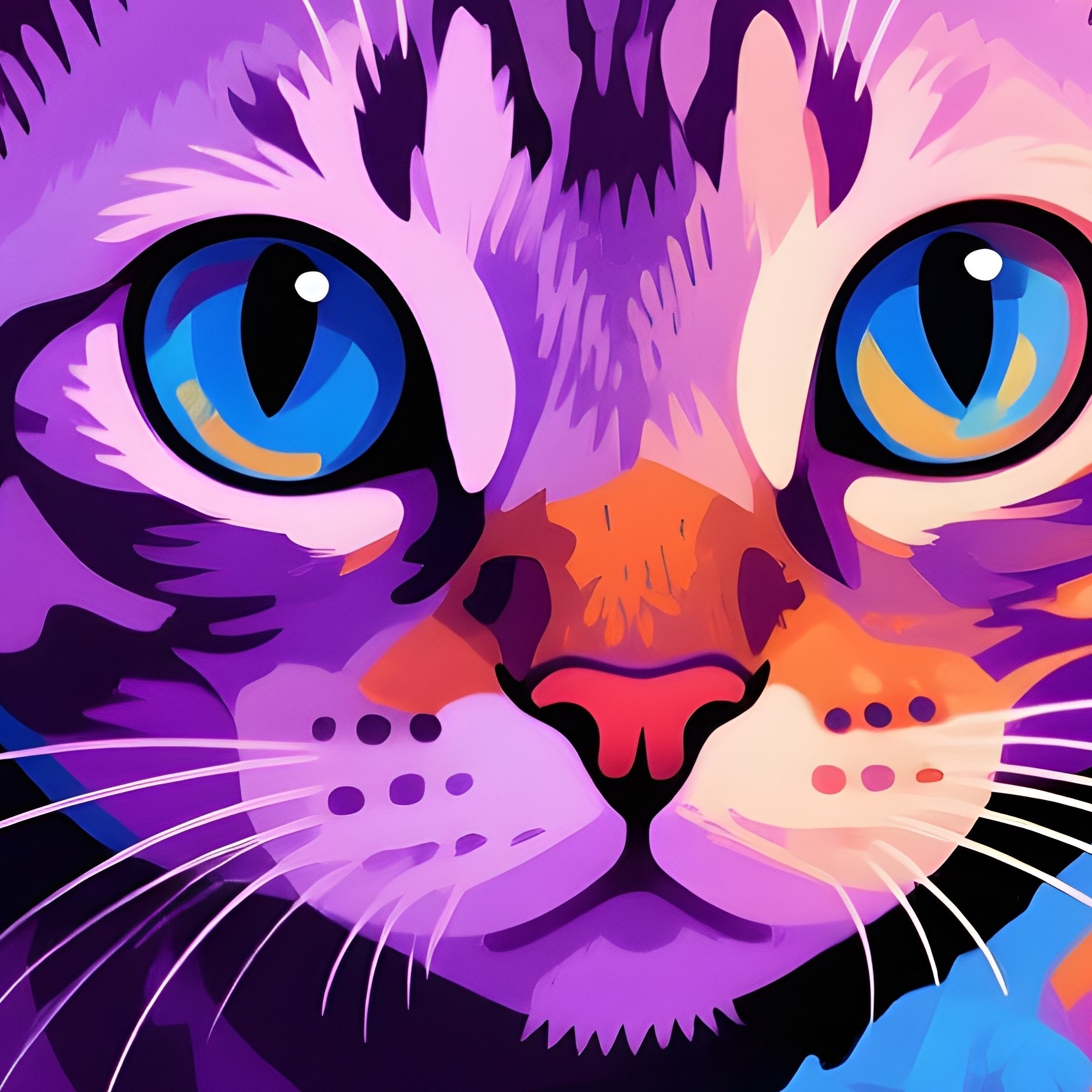 Manx Cat Spying Blanket - Full Resolution Quality Preview