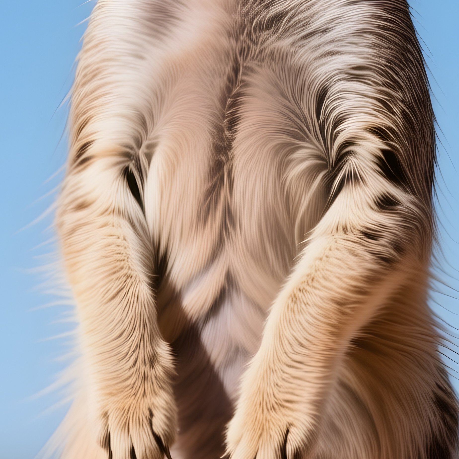 Manx Cat Standing On Hind Legs Like Meerkat - Full Resolution Quality Preview