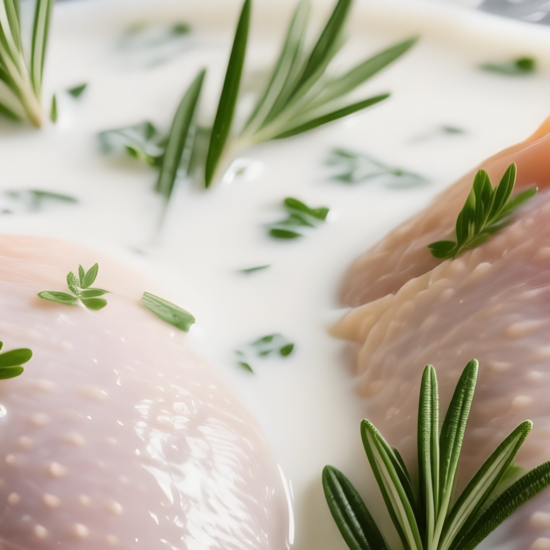 Marinating Raw Chicken Thighs In Ziplock Bag With Herb Yogurt Marinate - Full Resolution Quality Preview