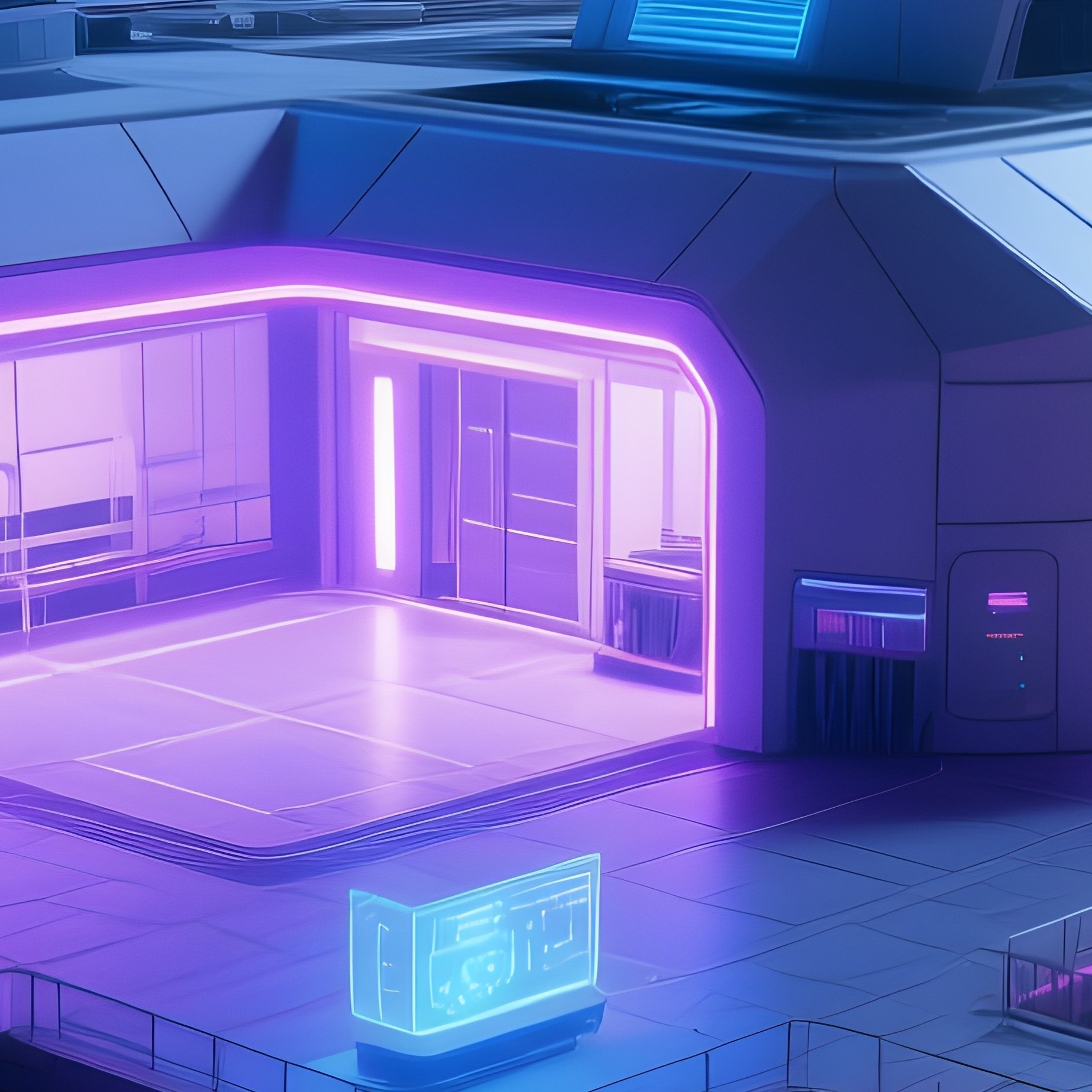 Mars Base Night Scene Fictional Story - Full Resolution Quality Preview