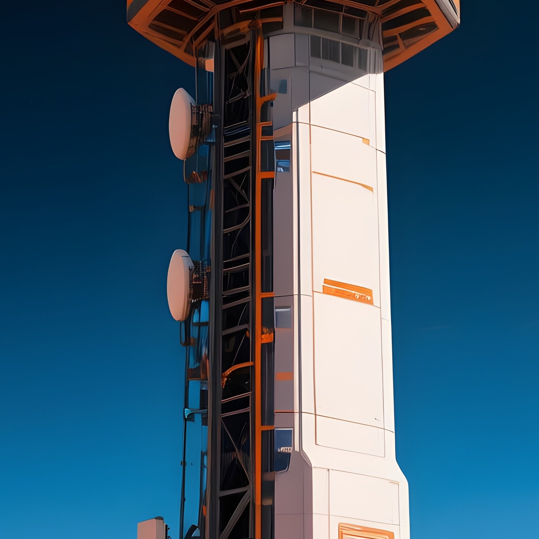Mars Communication Tower Image - Full Resolution Quality Preview