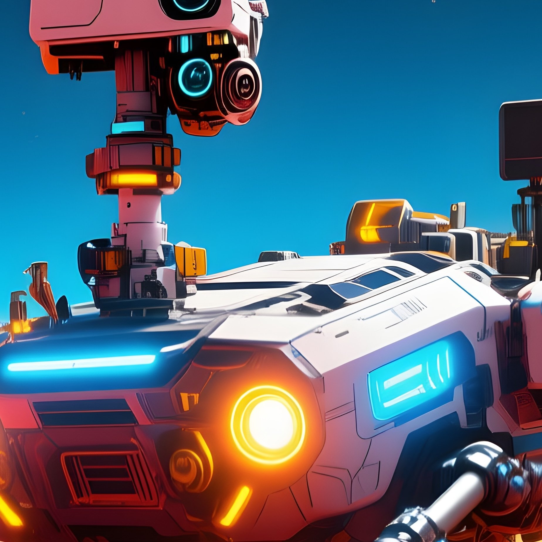 Mars Exploration Vehicle Driving Science Fiction - Full Resolution Quality Preview