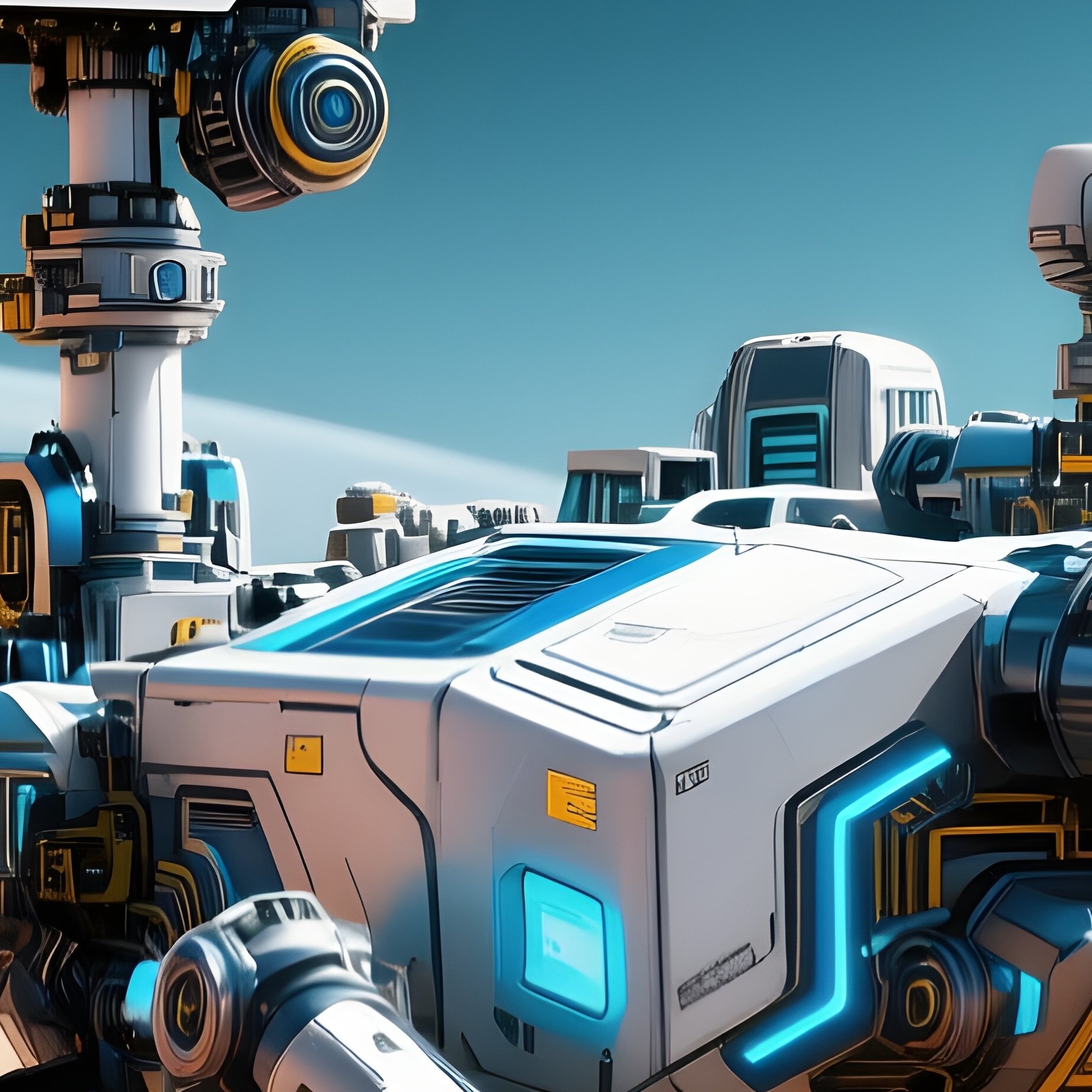 Mars Rover Exploring Rocks Science Fiction - Full Resolution Quality Preview