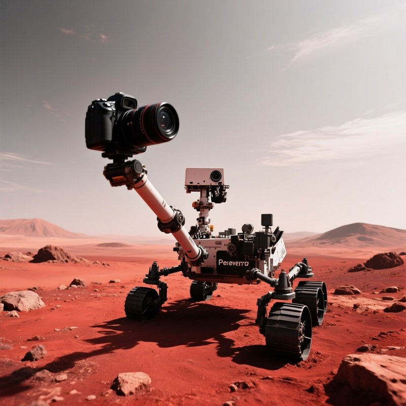 Mars Rover Selfie Photography On Mars