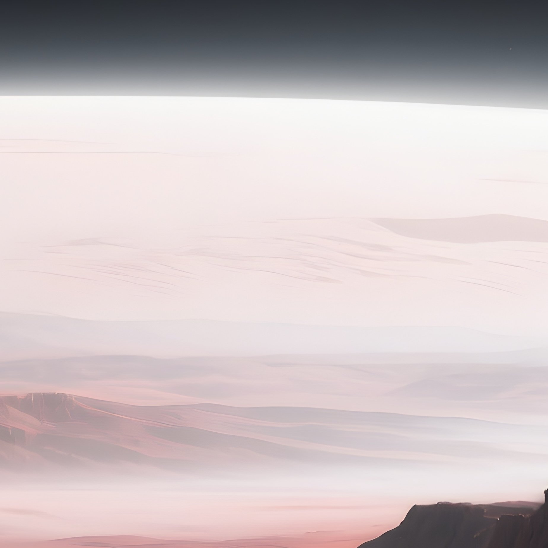 Mars Valley Under Stars Science Fiction Artwork - Full Resolution Quality Preview
